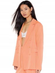 Nasty Gal Barackszínű Kétsoros Blézer (36) (468072)