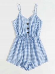 Shein Női Overál Kockás Basic 40 L Eda