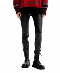 Desigual Fekete Bőrutánzat Nadrág (L) (23WWPW14_2000)