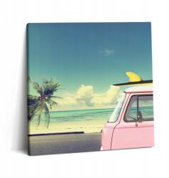 Wallfluent Vászonkép Gyönyörű Étkező Autó Szörfdeszkával 60x60 cm (010030010270000075056)