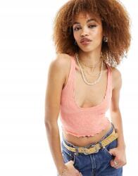 Free People Korall Mintás Felső (L/XL) (572493)