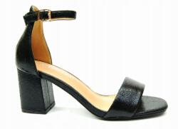 VINCEZA 17179 sarokpántos szandál fekete elegáns méret 39 (23-17179)