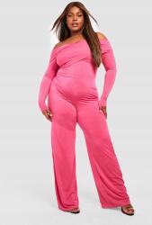 Boohoo Rózsaszín Vállatlan Kombidressz (52) (GZZ30314-155)