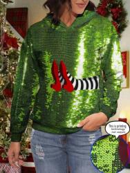 Shein Mintás Kapucnis Pulóver (2XL) (587464)