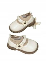 Shein Kids Balerina Ekrü Gyöngyök Tépőzáras Zokni 21__21 (sa2408155522575319)