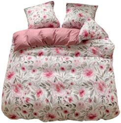 GierekHoff Ágyneműhuzat 140x200 Kétoldalas Pamut Szatén GierekHoff Szett 2 részes Rózsaszín (GH 3077)