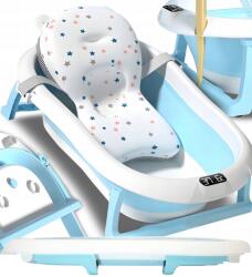 Preston Összecsukható Baba Kád Babáknak Szilikon LCD Hőmérő Párna (wanna dla dzieci składana z termometrem)