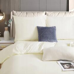 Spod Igły i Nitki Egyszínű Szatén Ágyneműhuzat Garnitúra 100% Pamut Lengyel Ekrü *200/220 (POŚCIEL KOMPLET 220X200 BAWEŁNA SATYNOWA)