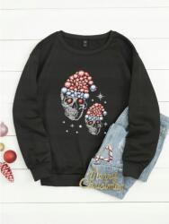 Shein Női Elasztikus Pulóver Fekete 42 XL Aaa