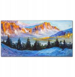 Coloray Vászonkép Tél hó fák hegyek 100x50 cm (010030010010000018789)