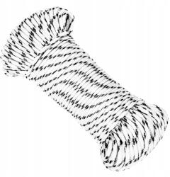 VidaXL Fonott vitorlás zsinór, fehér, 5 mm x 250 m, poliészter (8720287130383)