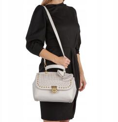 GUESS Krémszínű Szegecses Kézitáska (387754)