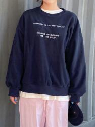 Shein FC44109 Shein Nagyméretű, Hímzett Oversize Pulóver XL