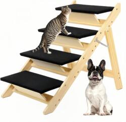  Lépcső Fekhely Kutya Macska Rámpa Összecsukható Okydoky 4 Fokozatú (W13213)