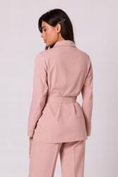 BeWear Női Ágytakaró Blézer Kötött Hosszú Elegáns Rózsaszín 44 XXL