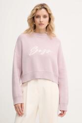 BOSS Orange pamut pulóver - rózsaszín S