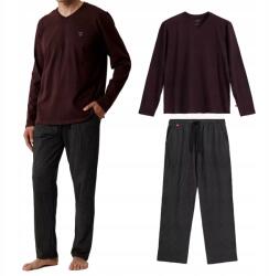 Atlantic Férfi hosszú ujjú pamut Pizsama NMP-389 meleg Atlantic *XL (NMP-389-WIN_CZA-XL)