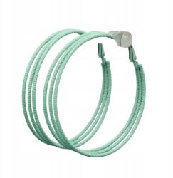 Fém karika fülbevaló, zöld (9875 AH)