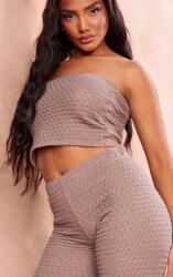 Prettylittlething HC33303 Felső Texturált Kötszer Bézs Prettylittlething (12) M