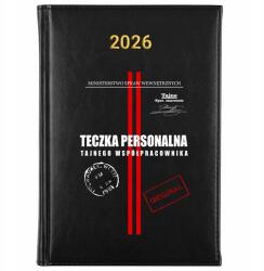 FunnyCase Könyvnaptár 2026 Személyi Aktatáska Fekete Tervező Ajándék Minták (Kalendarz Czarny TECZKA PERSONALNA)