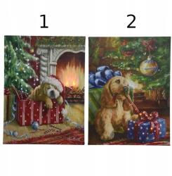 Kaemingk Karácsonyi led kép 30x40cm (játszó)