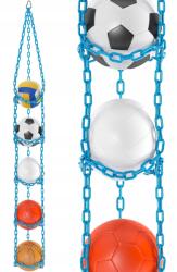 FBSYS Labdaakasztó, 5 labdához, Türkizkék, 173cm (5905965237049)