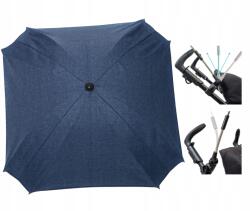 Skyline Esernyő babakocsihoz sötétkék lenvászon szögletes napellenző 62 cm UV50 Pl (PO0s021)