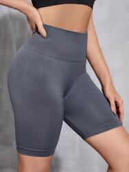 Shein EC34313 Shein Leggings Kerékpáros Rövidnadrág Szürke Magas Derék (26) M
