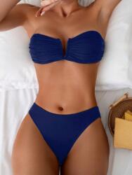 Shein Bikinialsó, Size 38, sötétkék, 80% poliamid, 20% elasztán
