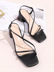 Shein KC01221 Shein Elegáns Szandál Sarok Párna Csattal (37) 40 (swshoes03210118270)