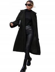 Shein Kabát Fekete Csat Nélküli Zsebek Casual 38 M__M