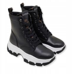 GUESS női bokacsizma, fekete, divatos, Ökológiai , könnyű platform, 39- méret (7624926046473)