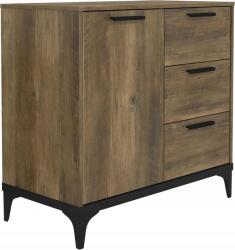  Komód Tálalószekrény 78x74x40 cm vintage Loft (P2AB003)