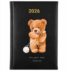 FunnyCase Könyvnaptár 2026 Fix Your Own Fekete tervező Időzítő Ajándék Wz (Kalendarz Czarny FIX YOUR OWN)