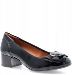 TYMOTEO Bőr magassarkú cipő Tymoteo G1075 Bézs 38 (TYMOTEO G1075 A 128 CZARNE)