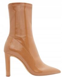 Aldo Lakkozott Női Bokacsizma, barna, elegáns, Size 40 (MH13002)