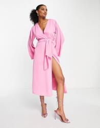 Pretty Lavish Világos Rózsaszín Megkötős Ruha (36) (567215)