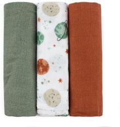 Petite&Mars Bambusz muszlin 3 db-os pelenka szett 68 x 68 cm - Moussy Celesti bolygók