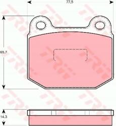 TRW Fékbetét kpl. GDB1493/TRW