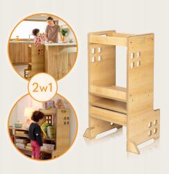 Lionelo Kitchen Helper Biztonságos Konyhai Segítő Montessori Lionelo Cass (LO-CASS NATURAL)