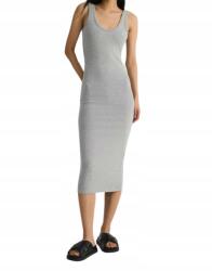 Reserved EC21203 Kötött Ruha, Size 42, szürke, MIDI, vállpántos