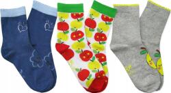 YOCLUB 23-26 Lány zokni 3x jezzy mintás pamut zokni Yoclub (t59b SK-06 t59)