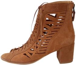 Maciejka Bokacsizma Természetes Velúr Bőr Magassarkú Vörös, 04040-29/00-5, méret37 (04040-29/00-5)