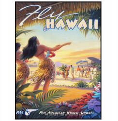  Fali poszter Hawaii Usa Travel Vintage A3 (Plakat Podróżniczy Podróże Vintage 51)