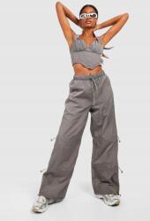 Boohoo szürke egyenes szárú nadrág, Size 40 (GZZ48834-131)