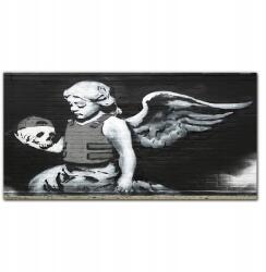 Coloray Fotó-vászonkép Angyal páncél Banksy 100x50 (010030010010000017587)