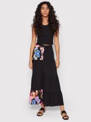 Desigual Fekete MIDI Nyomott Mintás Szoknya (xs) (592709)