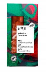 VIVANI Tejcsokoládé egész mogyoróval Bio 100 g Vivani (Niemcy)