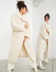  Aso Edition Hosszabb Bárány Kabát Ekrü (46) (521159)