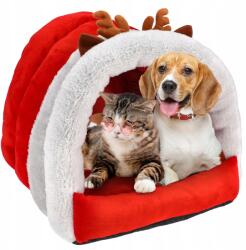 Jumi Karácsonyi Ágyneműhuzat Kismacska Kutya Puha Télapó 40x40 (CD-324954)